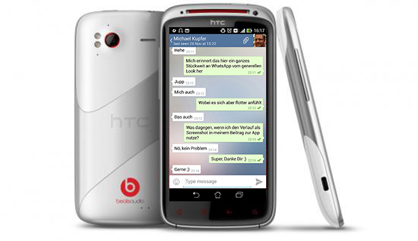 telegram htc android sensation xe white1